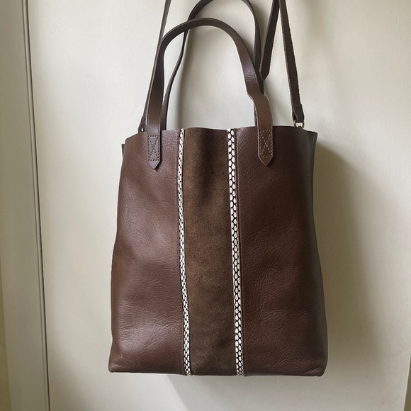 NWT Madewell The Suede Inset Edition Medium Transport Tote - Picture 1 of 9